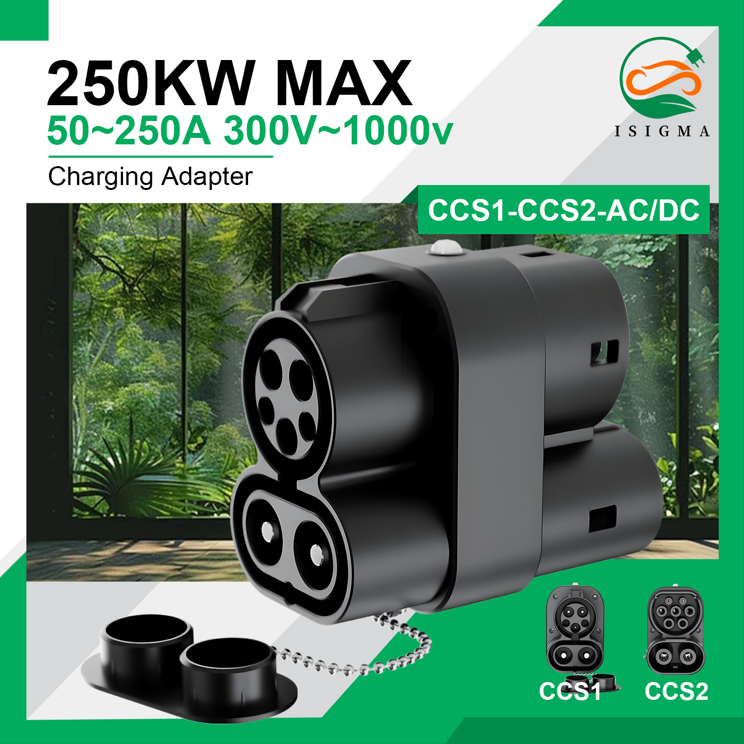 Ccs2 To Ccs1 Fast Charge Adapter 250Kw - CCS1에서 CCS2로 변환하는 충전 어댑터, 250kW,
