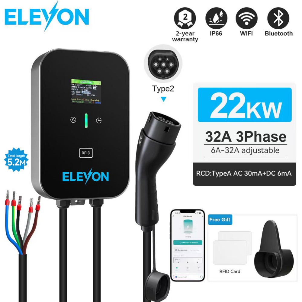 ELEVON EV 충전소 22KW 타입2 전기차 충전기 - Wallbox Ev 리뷰 및 가격